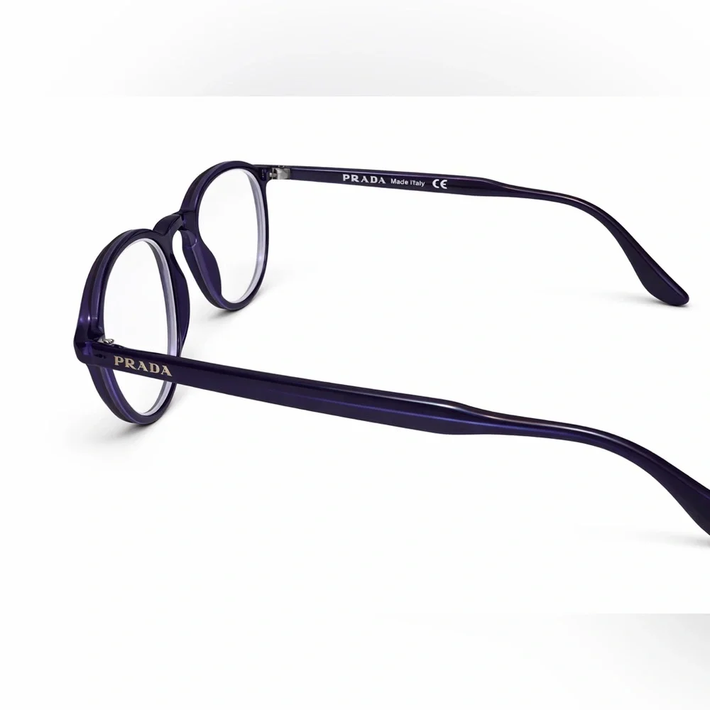 Prada Women’s Eyeglasses Dark Plum Frame Designer Glasses - Picture 2 of 4